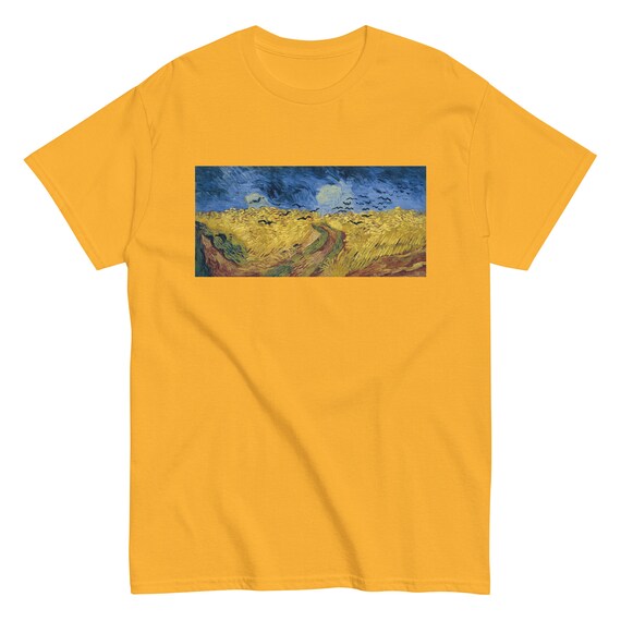 Van Gogh Crows Men's classic tee - Aesthetic Inspired Fashion Vintage Art Print Gift for Art Lover