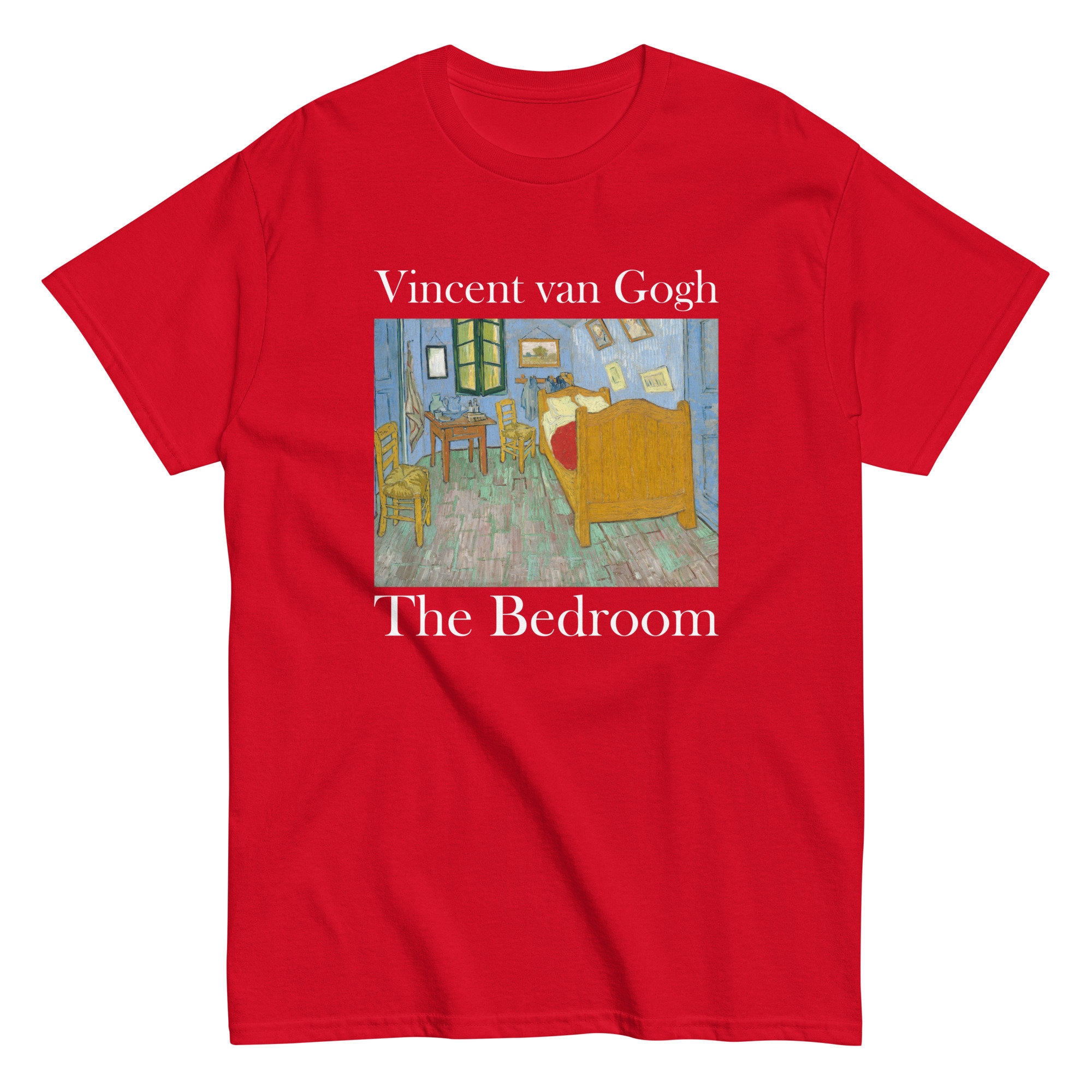 ヴァン・ゴッホの寝室メンズクラシックTシャツ - 美的インスピ 