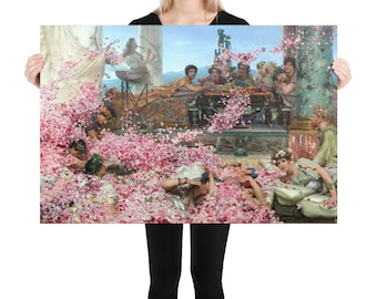 Poster  Lawrence Alma-Tadema  The Roses of Heliogabalus - Aesthetic Inspired Wall Art Vintage Art Print Gift for Art Lover