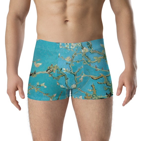 Boxer Briefs  Vincent van Gogh  Almond Blossom - Aesthetic Inspired Fashion Vintage Art Print Gift for Art Lover