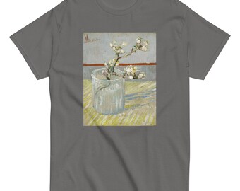 Almond Van Gogh Men's classic tee - Aesthetic Inspired Fashion Vintage Art Print Gift for Art Lover