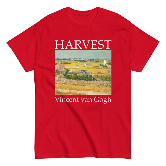 Van Gogh Harvest Men's classic tee - Aesthetic Inspired Fashion Vintage Art Print Gift for Art Lover