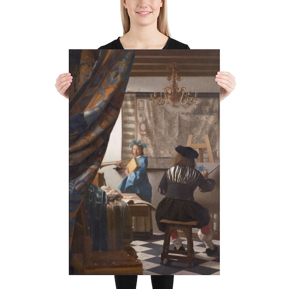 Poster - Wall Art - Home Decor - Johannes Vermeer  Allegory of Painting - Art and Wall Art