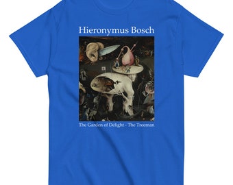 T-shirt classique Bosch Garden Treeman pour homme – T-shirt vintage artistique, cadeau idéal pour les amateurs d'art