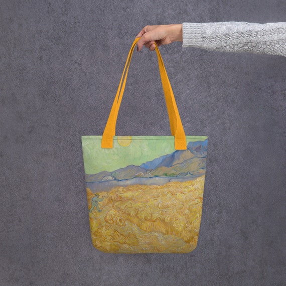 Tote Bag  Vincent van Gogh  The Harvest - Aesthetic Inspired Fashion Vintage Art Print Gift for Art Lover