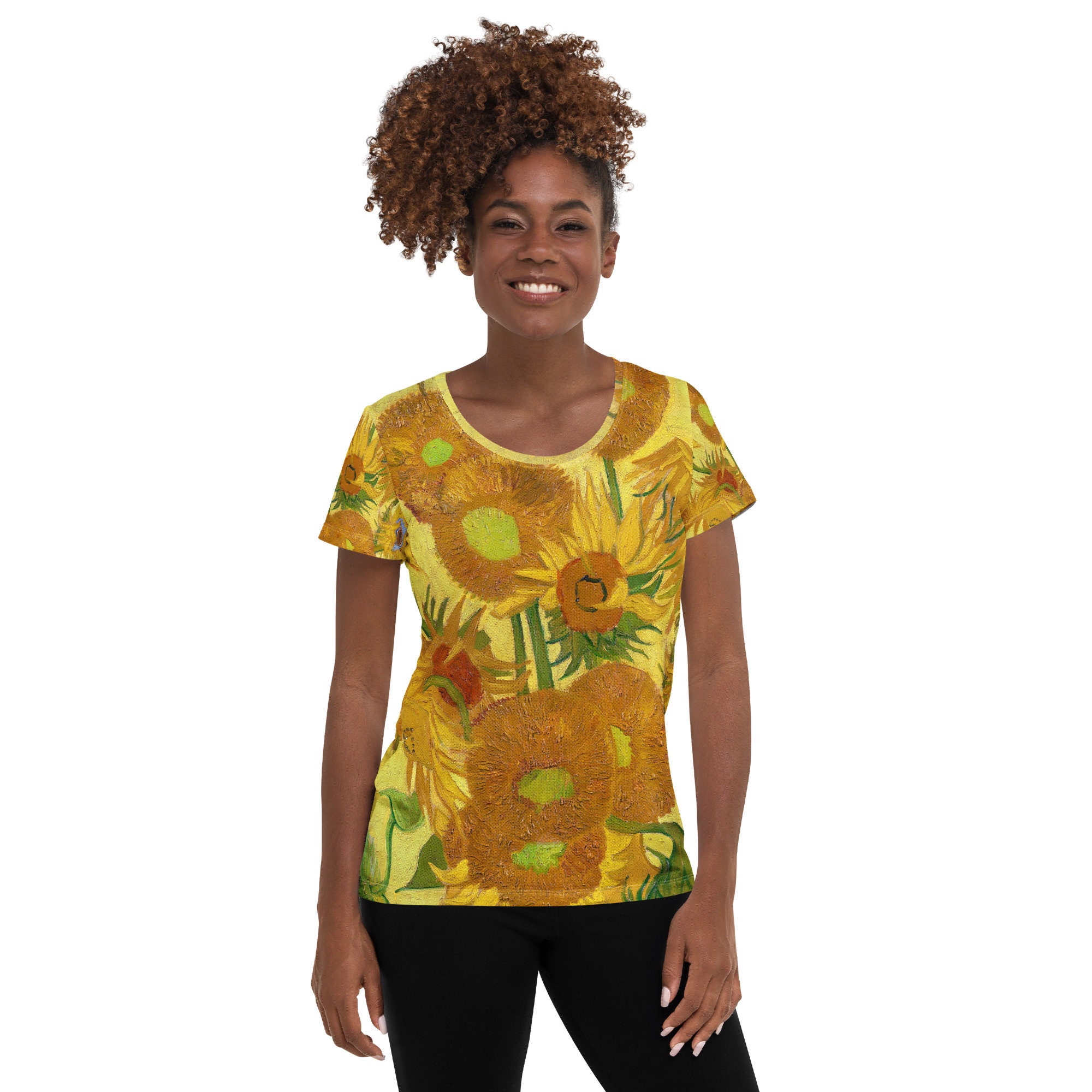 yellow floral t shirt