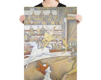 Affiche Georges Seurat Le Cirque - Art mural d'inspiration esthétique, impression d'art vintage Cadeau pour amateur d'art