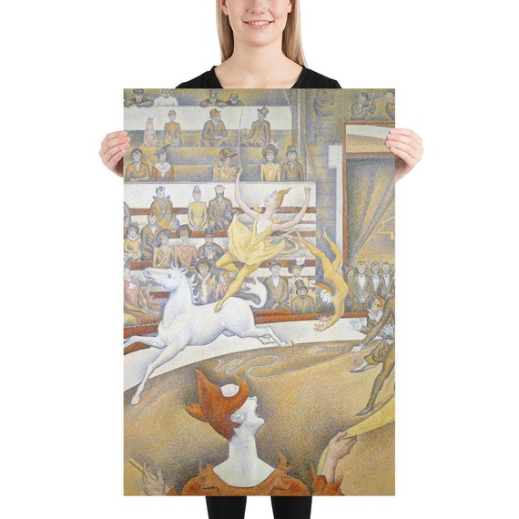 Poster  Georges Seurat  The Circus - Aesthetic Inspired Wall Art Vintage Art Print Gift for Art Lover