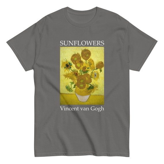 Van Gogh Sunflowers Men's classic tee - Aesthetic Inspired Fashion Vintage Art Print Gift for Art Lover