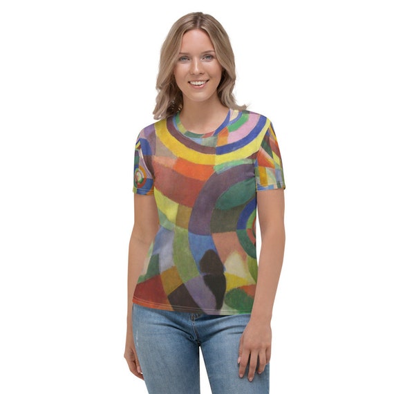 Women's T-shirt  Sonia Delaunay  Electric Prism - Aesthetic Inspired Fashion Vintage Art Print Gift for Art Lover