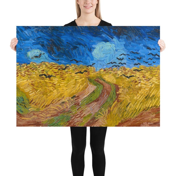 Poster - Wall Art - Home Decor - Vincent van Gogh  Wheatfield with Crows - Art and Wall Art