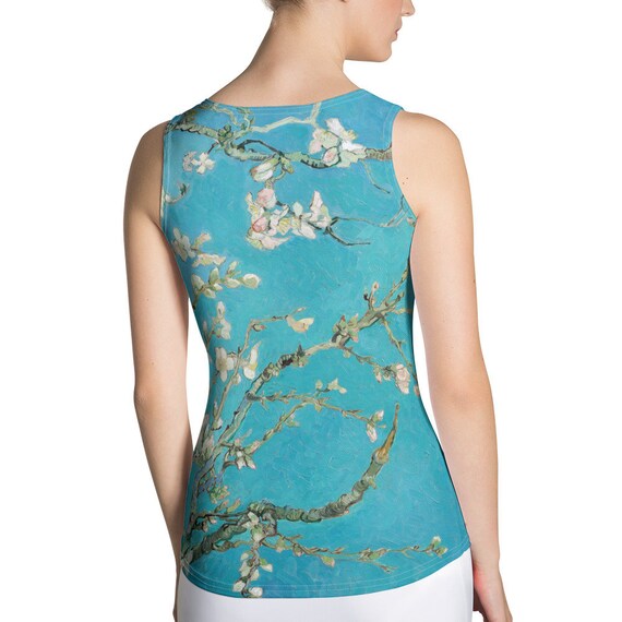 Sublimation Cut & Sew Tank Top  Vincent van Gogh  Almond Blossom - Aesthetic Inspired Fashion Vintage Art Print Gift for Art Lover