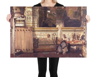 Poster  Lawrence Alma-Tadema  The Egyptian Widow - Aesthetic Inspired Wall Art Vintage Art Print Gift for Art Lover