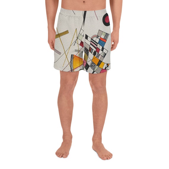Men's Athletic Long Shorts  Kandinsky  Composition - Art and Fashion