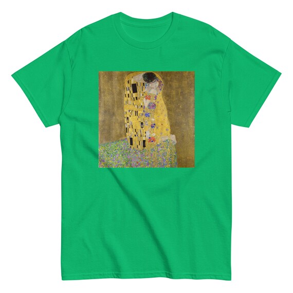 Klimt Kiss Men's classic tee - Aesthetic Inspired Fashion Vintage Art Print Gift for Art Lover