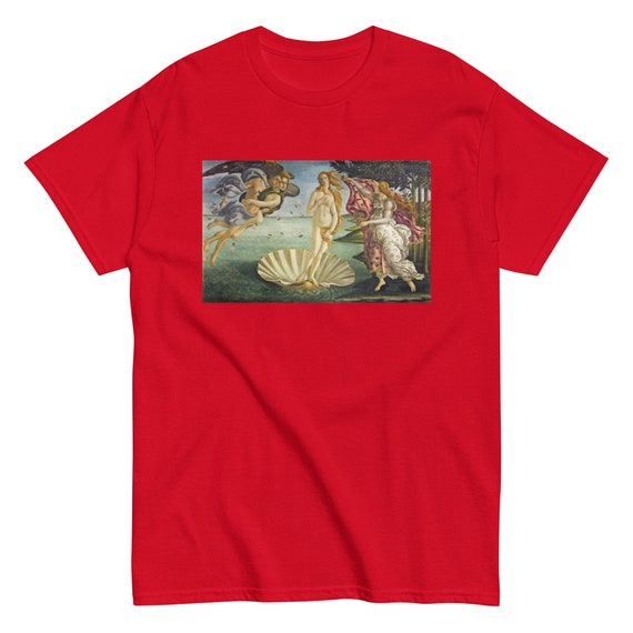 Botticelli Venus Men's classic tee - Aesthetic Inspired Fashion Vintage Art Print Gift for Art Lover