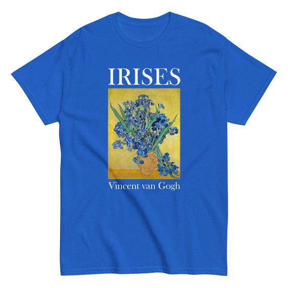 Van Gogh Irises Men's classic tee - Aesthetic Inspired Fashion Vintage Art Print Gift for Art Lover