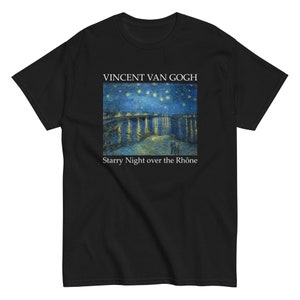 Van Gogh Starry Men&#39;s classic tee - Aesthetic Inspired Fashion Vintage Art Print Gift for Art Lover