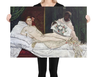 Edouard Manet Olympia Poster – Famous Painting Wall Art Print Gift for Art Lovers
