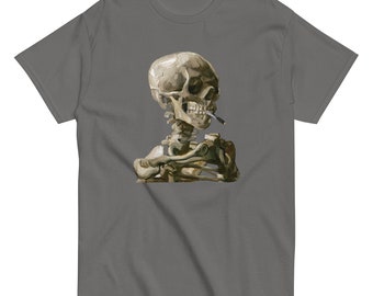 Van Gogh Skeleton Men's classic tee - Aesthetic Inspired Fashion Vintage Art Print Gift for Art Lover