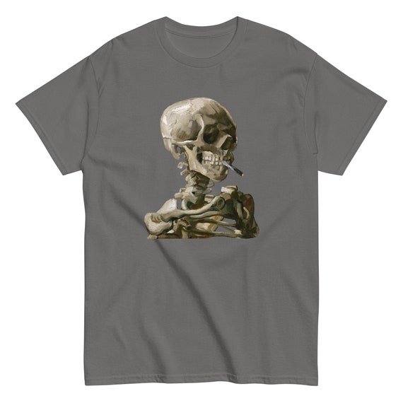 Van Gogh Skeleton Men's classic tee - Aesthetic Inspired Fashion Vintage Art Print Gift for Art Lover