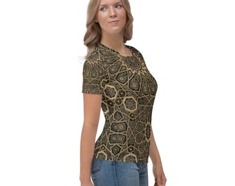 Women's T-shirt  Albert Racinet  Arabian pattern from L'ornement Polychrome - Fashion Art