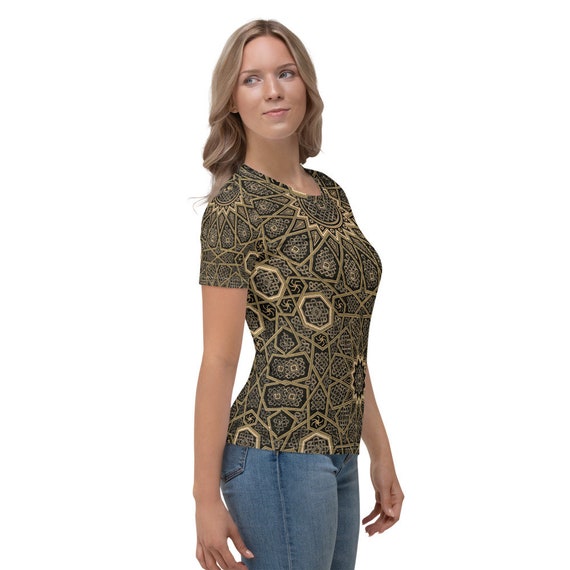 Women's T-shirt  Albert Racinet  Arabian pattern from L'ornement Polychrome - Fashion Art