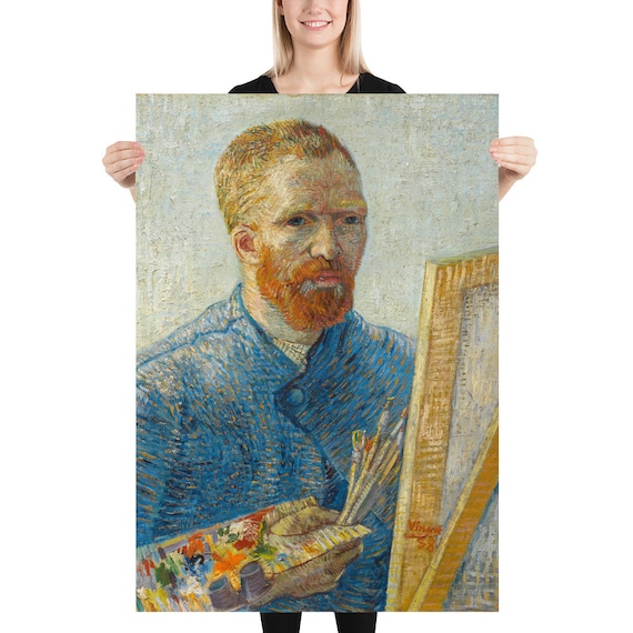 Poster - Wall Art - Home Decor - Vincent van Gogh  Selfportrait - Aesthetic Inspired Wall Art Vintage Art Print Gift for Art Lover