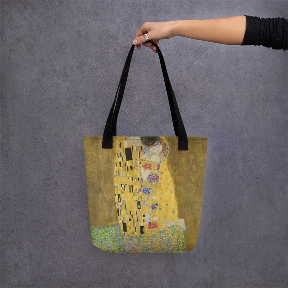 Tote Bag  Gustav Klimt  The Kiss - Aesthetic Inspired Fashion Vintage Art Print Gift for Art Lover