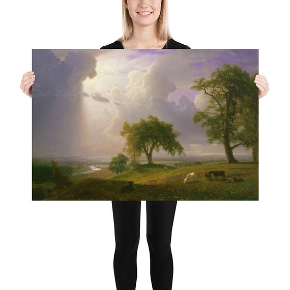 Poster - Wall Art - Home Decor - Albert Bierstadt  California Spring - Aesthetic Inspired Wall Art Vintage Art Print Gift for Art Lover