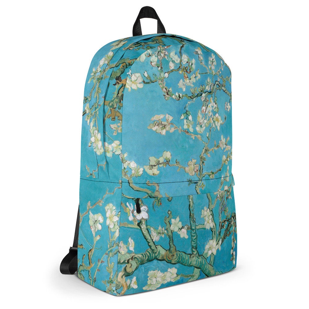 Minimalist Backpack. Vincent van Gogh, Almond Blossom - Fashion Art