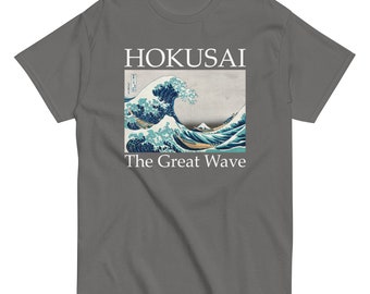 Hokusai Great Wave Men's classic tee - Aesthetic Inspired Fashion Vintage Art Print Gift for Art Lover