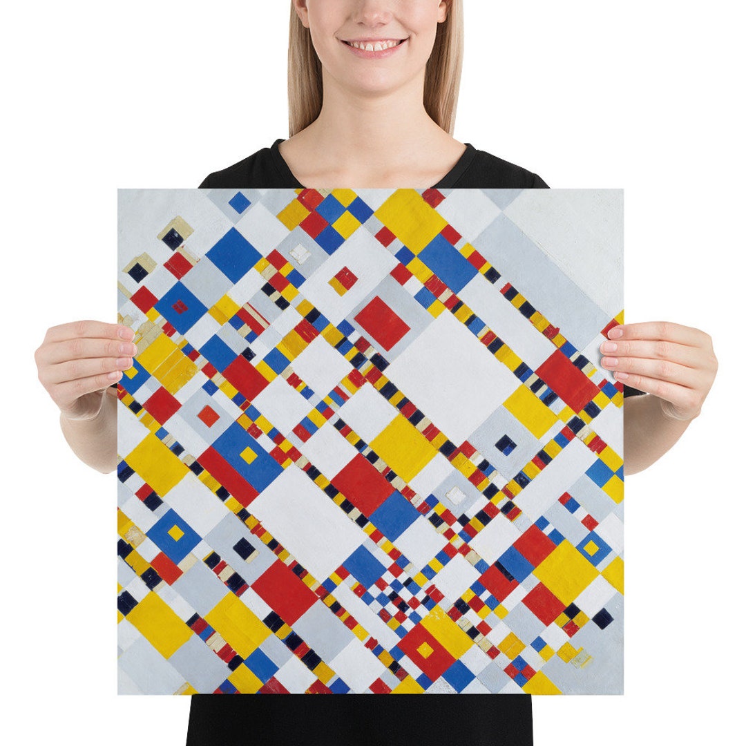 Photo Paper Poster - Wall Art - Home Decor - Piet Mondrian Victory