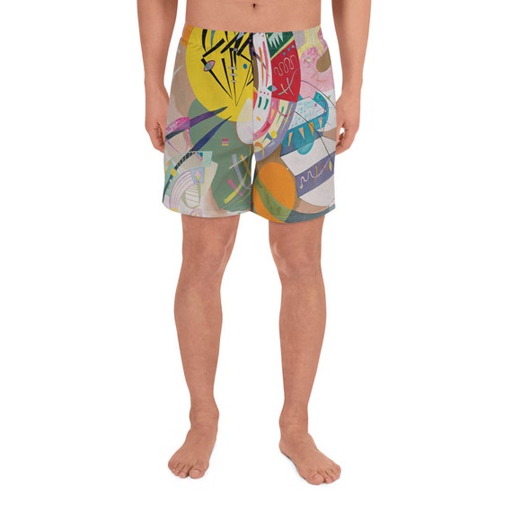 Men's Athletic Long Shorts  Kandinsky  Composition - Art and Fashion