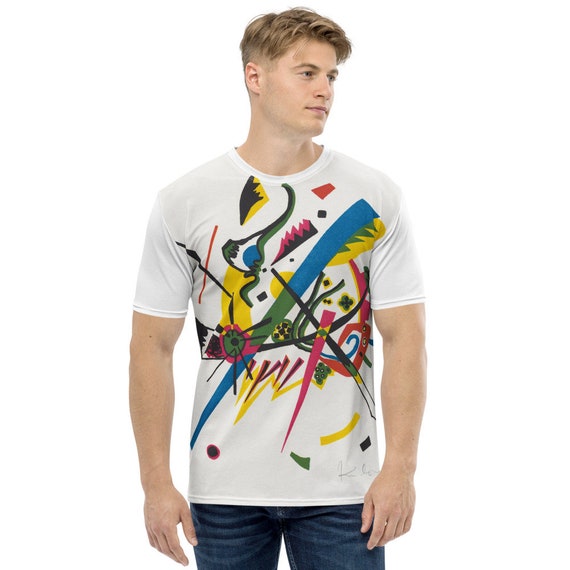 Men's T-shirt  Wassily Kandinsky  Small Worlds - Aesthetic Inspired Fashion Vintage Art Print Gift for Art Lover