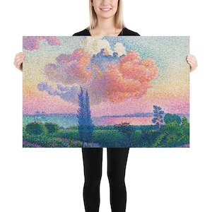 Poster  Henri Edmond Cross  The Pink Cloud - Aesthetic Inspired Wall Art Vintage Art Print Gift for Art Lover