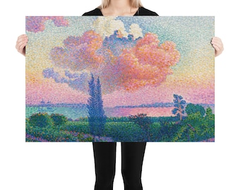 Poster  Henri Edmond Cross  The Pink Cloud - Aesthetic Inspired Wall Art Vintage Art Print Gift for Art Lover