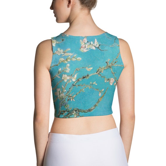 Crop Top  Vincent van Gogh  Almond Blossom - Aesthetic Inspired Fashion Vintage Art Print Gift for Art Lover
