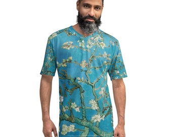 Men&#39;s t-shirt  Vincent van Gogh  Almond Blossom - Aesthetic Inspired Fashion Vintage Art Print Gift for Art Lover