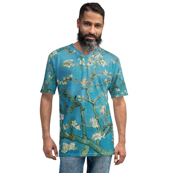 Men's t-shirt  Vincent van Gogh  Almond Blossom - Aesthetic Inspired Fashion Vintage Art Print Gift for Art Lover