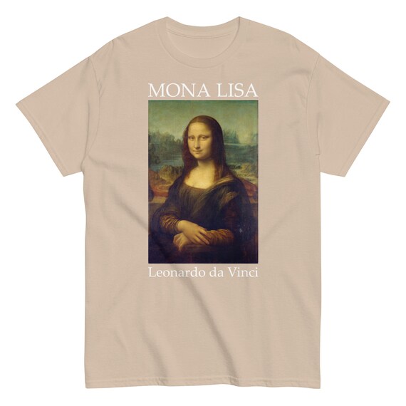 Leonardo Mona Lisa Men's classic tee - Aesthetic Inspired Fashion Vintage Art Print Gift for Art Lover