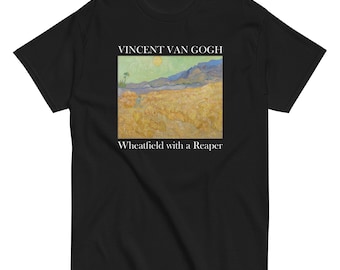 Van Gogh The Reaper Men’s Classic T-Shirt – Post-Impressionist Wearable Art Tee Gift for Art Lovers