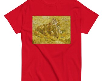 Klassisches Herren-T-Shirt mit Van-Gogh-Stillleben – Postimpressionistisches Kunst-T-Shirt zum Anziehen – Geschenk für Kunstliebhaber