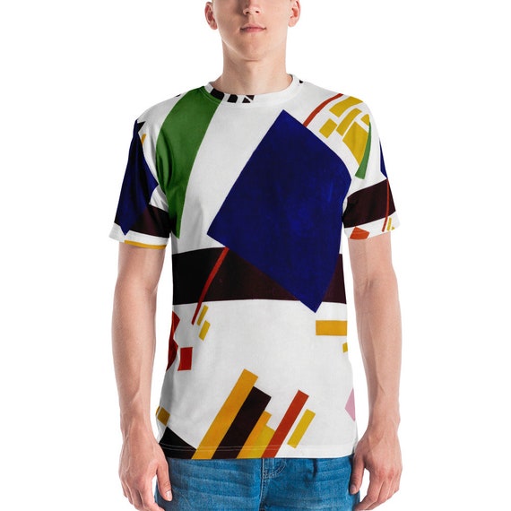 Men's T-shirt  Kazimir Malevitsj  Suprematist Composition - Aesthetic Inspired Fashion Vintage Art Print Gift for Art Lover