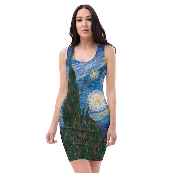 Vincent van Gogh. Starry Night. Sublimation Cut & Sew Dress