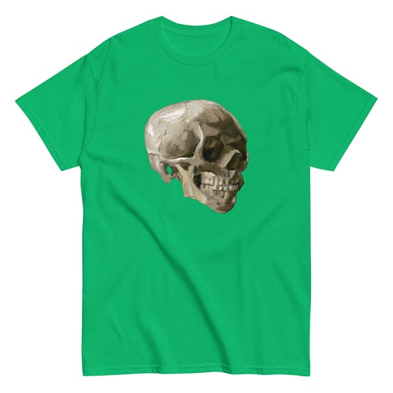 Van Gogh Skull Men's classic tee - Aesthetic Inspired Fashion Vintage Art Print Gift for Art Lover