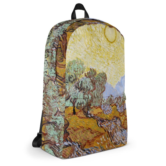 Backpack  Vincent van Gogh  Olive trees - Aesthetic Inspired Fashion Vintage Art Print Gift for Art Lover