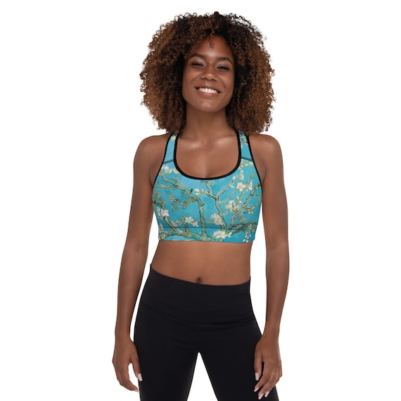 Buy Padded Sports Bra Vincent Van Gogh Almond Blossom Aesthetic