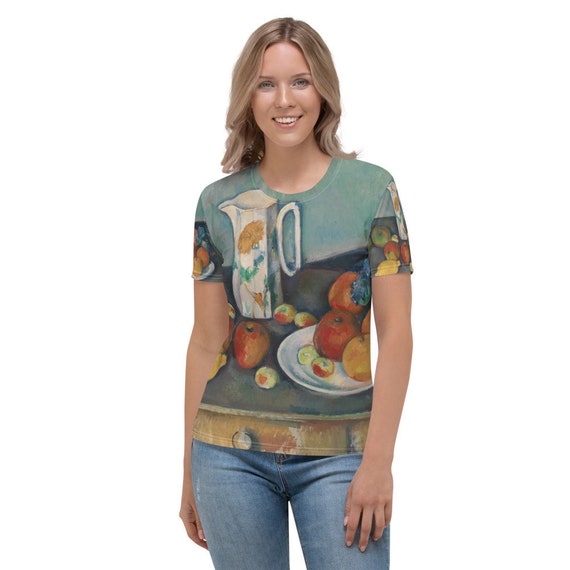 Women's T-shirt  Paul Cezanne  Still Life with Fruit - Aesthetic Inspired Fashion Vintage Art Print Gift for Art Lover