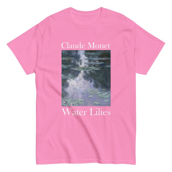 Monet Water Lilies Men's classic tee - Aesthetic Inspired Fashion Vintage Art Print Gift for Art Lover